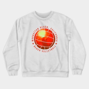 Hermosa Beach, California Beach Volleyball Crewneck Sweatshirt